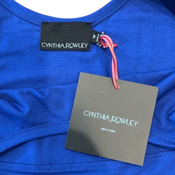 New Cynthia Rowley Medium Vibrant Royal Blue Sundress - Picture 4 of 7